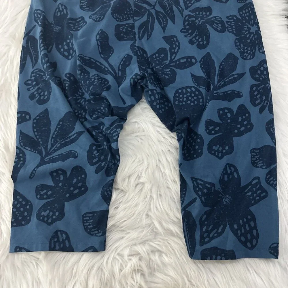 Sonoma Womens Cropped Leggings 3X Floral Oeko-Tex Comfort Stretch - Picture 11 of 12